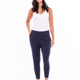 Alexia Crop Jogger - Navy
